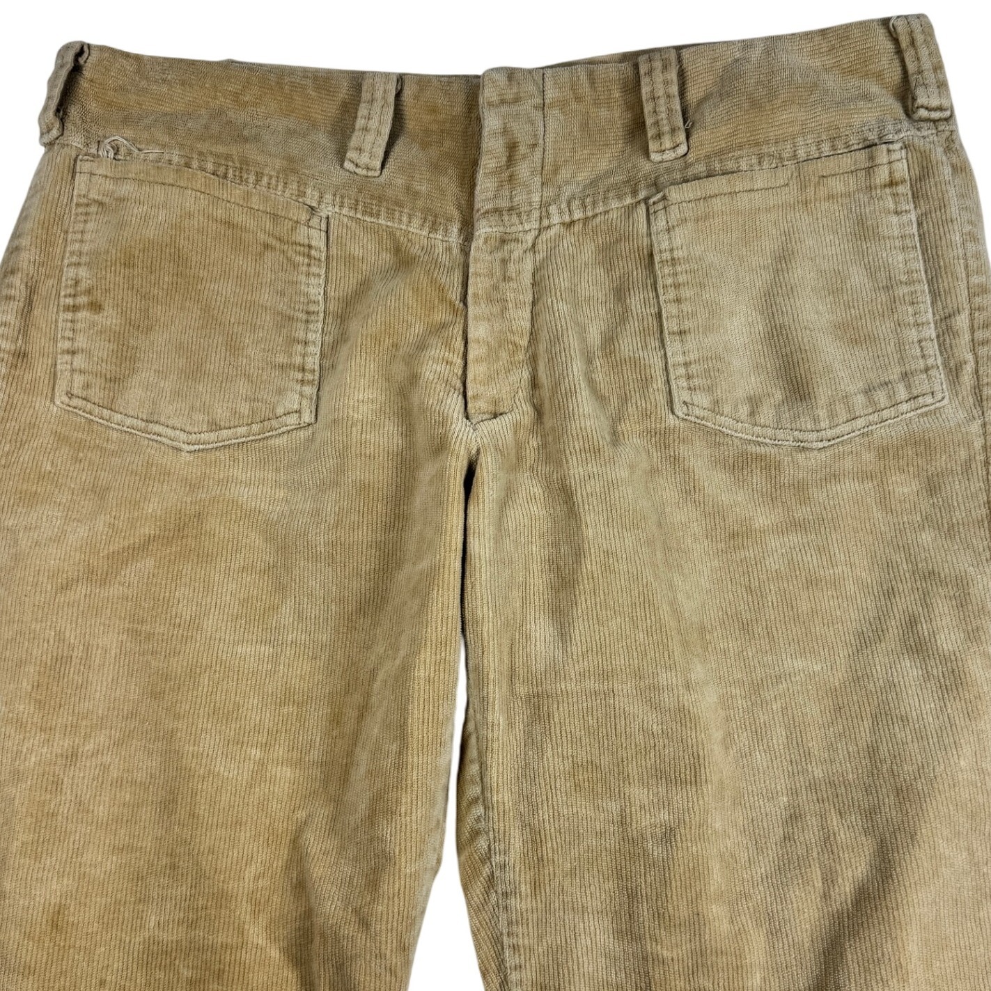 Vintage Braten Apparel New York Mens Corduroy Pants 38x33 Tan Bell Bottom Retro — image 3 of 6